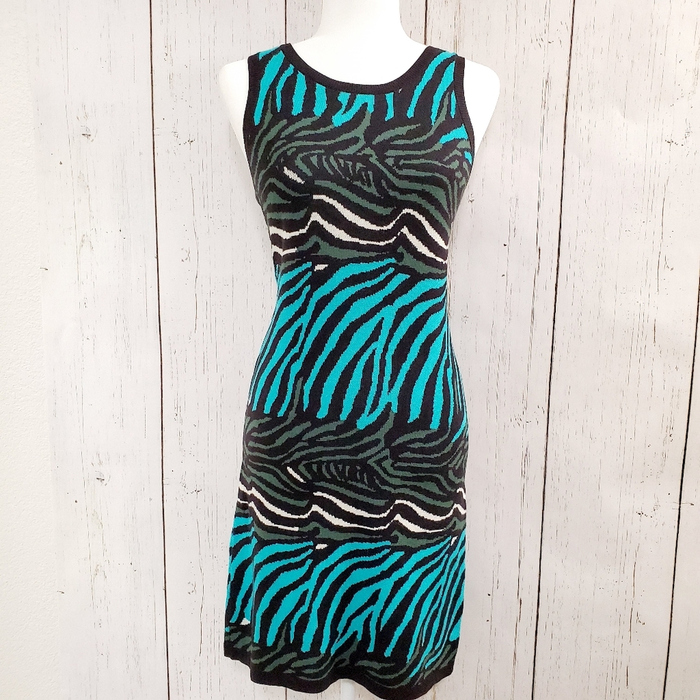 NWOT Banana Republic Issa Zebra Sweater Dress